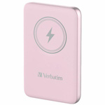 Verbatim Powerbank indukcyjny `n` Go 15W5000mAh Wireless Magnetic różowy/pink 32243